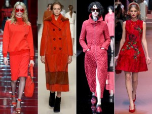 Colores de moda rojo 